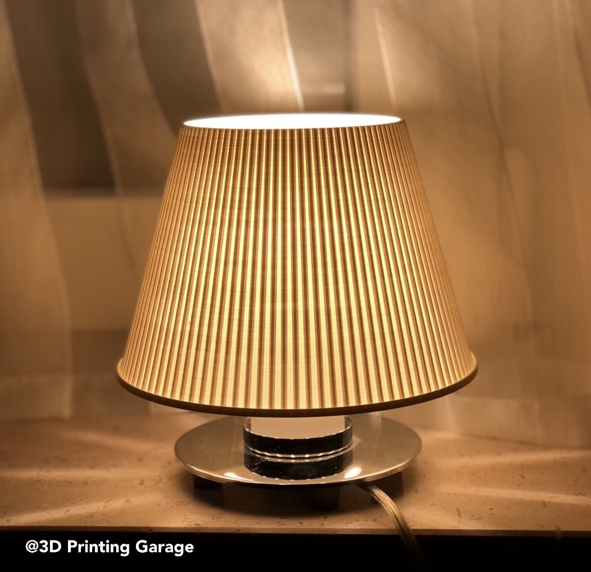 Sometimes accidents happen. 
The lampshade broke &amp; I needed a new one. Luckily the electronics remained intact. Printed the top of the "lucent #lamp" by @h3li0 on printables.
#3dprinting #i3mk3s #prusaslicer @prusa3d #3DPrintingGarage #3dprintingspirits #3dimpression #3DDruck