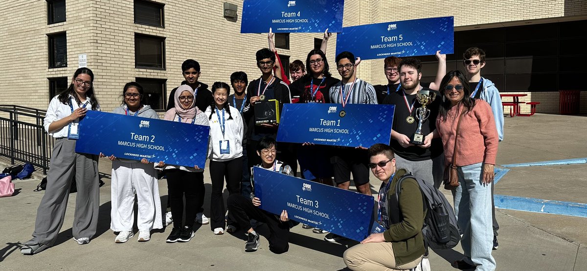 MHS Computer Science (@mhs_compscience) on Twitter photo What a fantastic time we had at the #codequest competition! We are so proud of our FIRST Place Winners in the novice division: Avery Brown, Venkat Giridhar and Zain Keshwani! Thank you <a href="/LockheedMartin/">Lockheed Martin</a> for such a great experience! <a href="/lisdcte/">Career & Technical Education Lewisville ISD</a> <a href="/Marcus_HS/">Marcus High School</a> What a fantastic time we had at the #codequest competition! We are so proud of our FIRST Place Winners in the novice division: Avery Brown, Venkat Giridhar and Zain Keshwani! Thank you <a href="/LockheedMartin/">Lockheed Martin</a> for such a great experience! <a href="/lisdcte/">Career & Technical Education Lewisville ISD</a> <a href="/Marcus_HS/">Marcus High School</a>