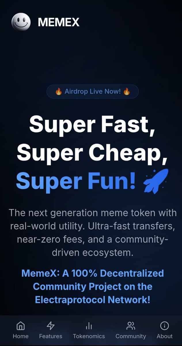 MemeX π (@memexairdrop) on Twitter photo Website is live π
memextoken.org
π Claim your 2,000,000 MemeX now! π
π No wallet connection required! β
π memex1.planc.space π
#bitcoin #eth #solana #MemeX #crypto #memecoin #okx #kcex #mexc #SHIB #PEPE #XEP #Airdrop
<a href="/ElectraProtocol/">Electra Protocol</a> <a href="/PlanCSpace/">PlanC.Spaceπ</a> Website is live π
memextoken.org
π Claim your 2,000,000 MemeX now! π
π No wallet connection required! β
π memex1.planc.space π
#bitcoin #eth #solana #MemeX #crypto #memecoin #okx #kcex #mexc #SHIB #PEPE #XEP #Airdrop
<a href="/ElectraProtocol/">Electra Protocol</a> <a href="/PlanCSpace/">PlanC.Spaceπ</a>