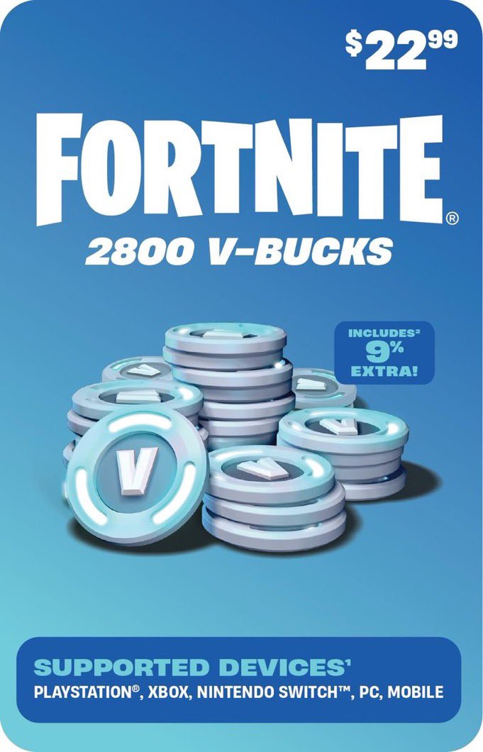 ZynngMaps's tweet image. Fortnite 2800 V-bucks giveaway 👀🎁

To Enter:
• LIKE &amp;amp; RETWEET ♻️
• FOLLOW @ZynngMaps ❤️
• REPLY “DONE”🤩
• USE CODE: zynng (double your chances)