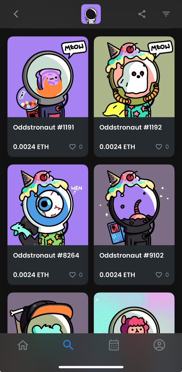 Bro, I still have these staked on the <a href="/oddstronauts/">Oddstronauts</a> website. 

I seriously think it's some of the cutest art 😭