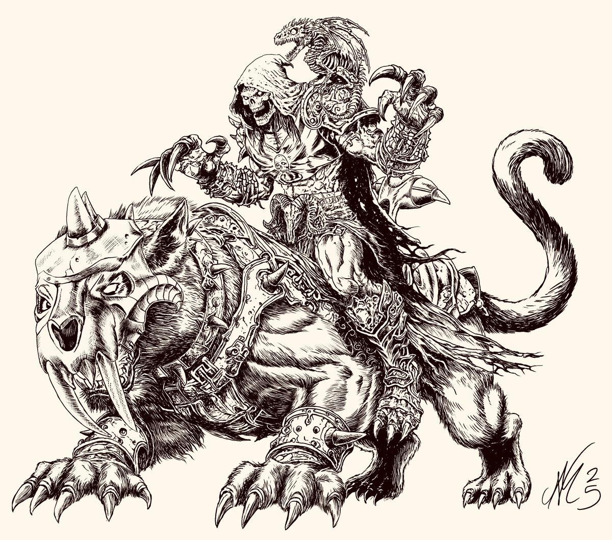 NicoMartelle's tweet image. Work in progress. Terror Claws #Skeletor on #Panthor.
#MastersOfTheUniverse #MOTU #HeMan