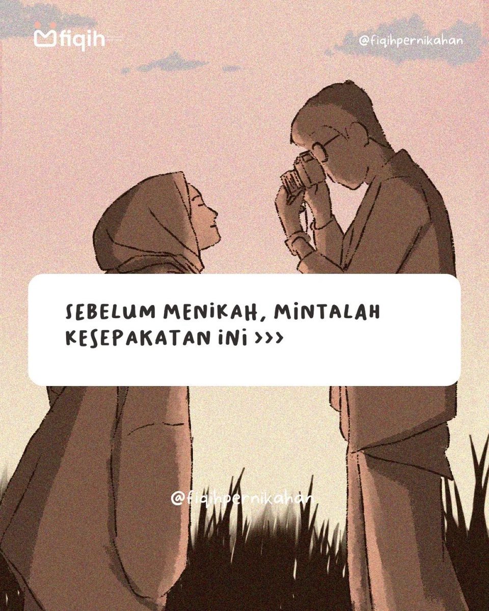BUAT KALIAN YANG MAU NIKAH , PLEASE WAJIB MINTA KESEPAKATAN INI✨🥹

Tapi suami yg setia tidak akan pernah membentak dan mau berbagi tugas rumah tangga saat tidak bekerja, rajin beribadah, bekerja keras dan mau menerima istri yg bawel suka ngambekan… wajib baca thread ini ! 🤗👍