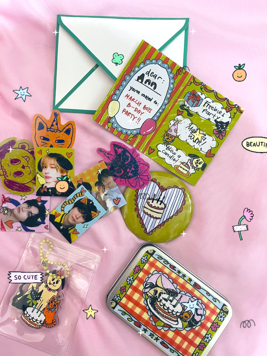 Yeeyy birthday kit dari kak <a href="/mvchstudio/">Muchie</a> juga udah sampee, it’s look sooo cutee too love it thanks kaa 🩷