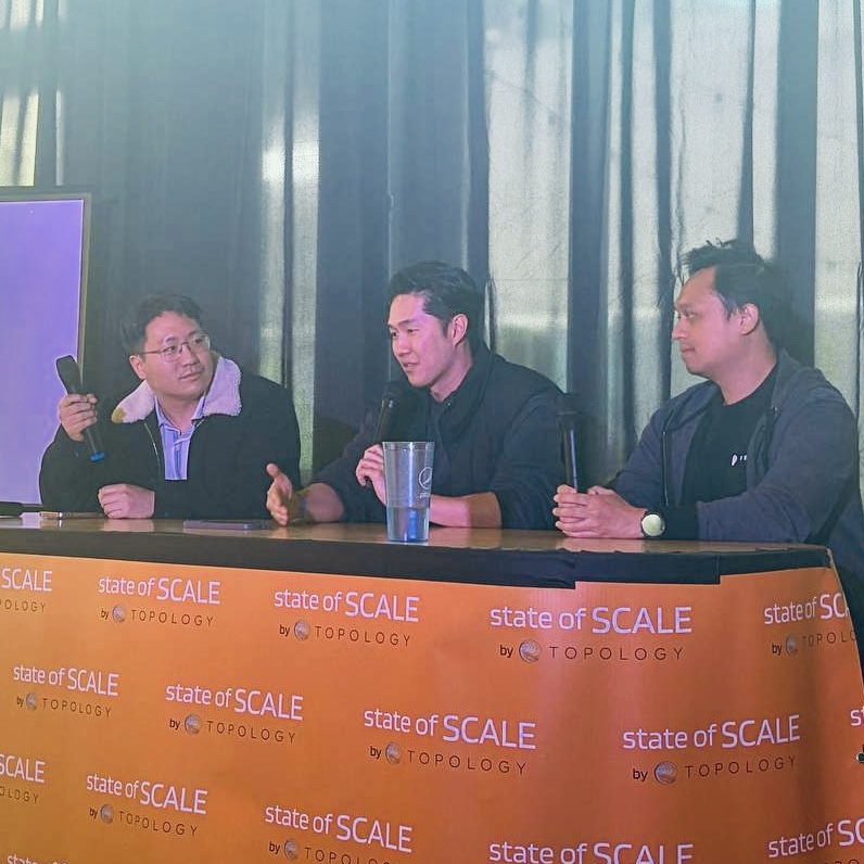 topology_gg's tweet image. Our next expert panel discussing "Scaling DeFi" —  happening now! 

With
@ayobuenavista from @pendle_fi
@andycho from @fraxfinance
@limCire from @topology_gg

At #StateOfScale. RSVP lu.ma/7ueti2gr

#ETHDenver2024