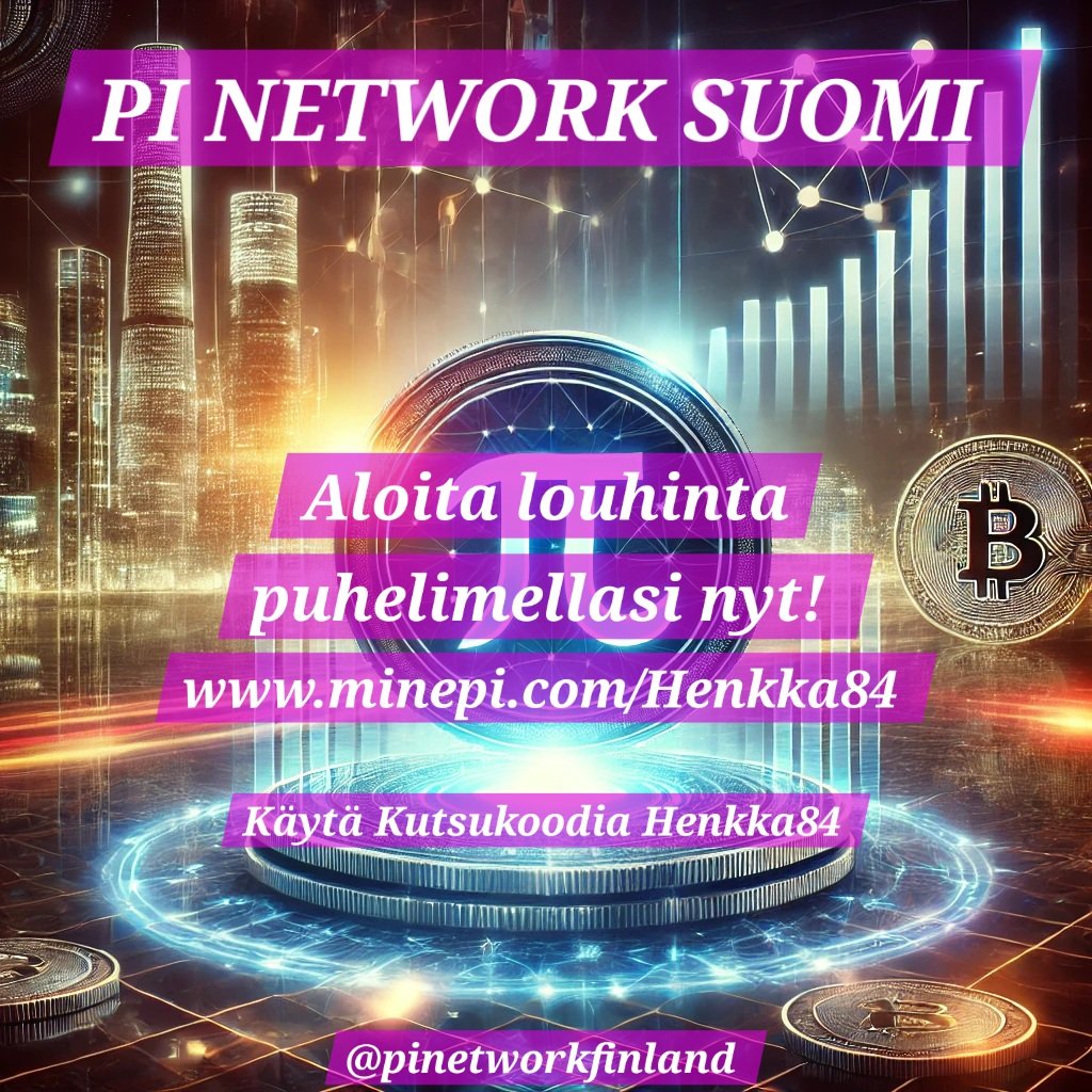 2025PI's tweet photo. 🚀 Pi Network – Kryptovaluutta tulevaisuuteen!

Aloita louhinta ilmaiseksi ja liity miljoonien joukkoon. Älä jää paitsi tästä mahdollisuudesta!

🔗 Liity nyt: https://t.co/P3dCEGFIsK
🔑 Kutsukoodi: Henkka84

#PiNetwork #Crypto #PiCoin #Mining #suomi #finland https://t.co/O0arAZBRJB