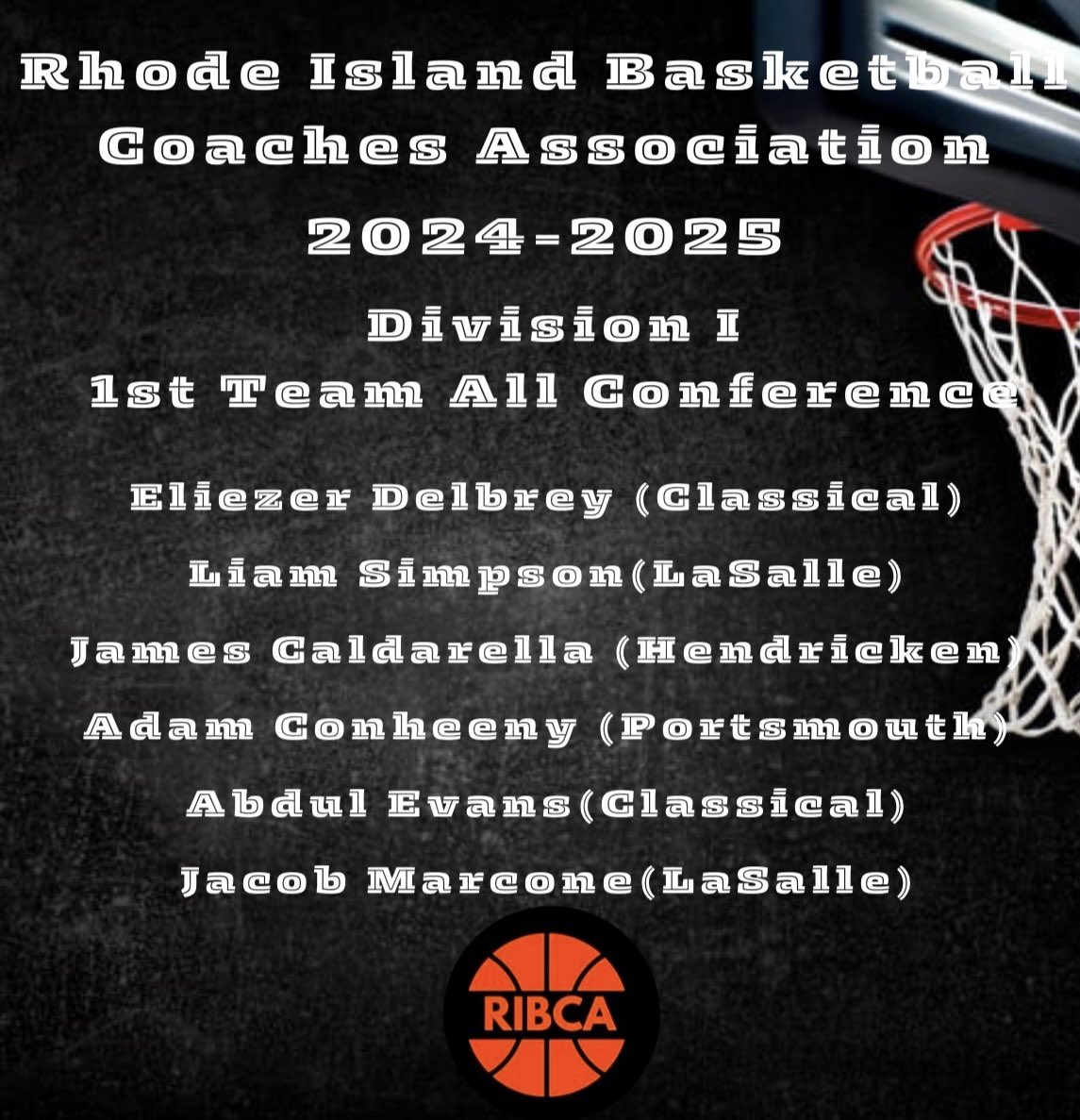 RibcaBasketball's tweet image. RIBCA - Division I
All Conference