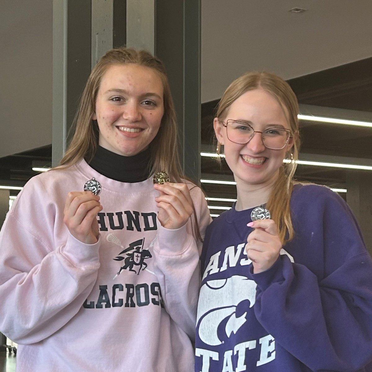 We were at two meets today.
At Baeshor-Linwood, Keni and Aubrey took 6th in Duo, while Sophia took 6th in H.I. and 4th in D.I.

At Lawrence High, Clara and Carlie took 2nd in Duo, while Clara was also a first place GOLD MEDAL CHAMPION in Humorous Interp. 

Woot!