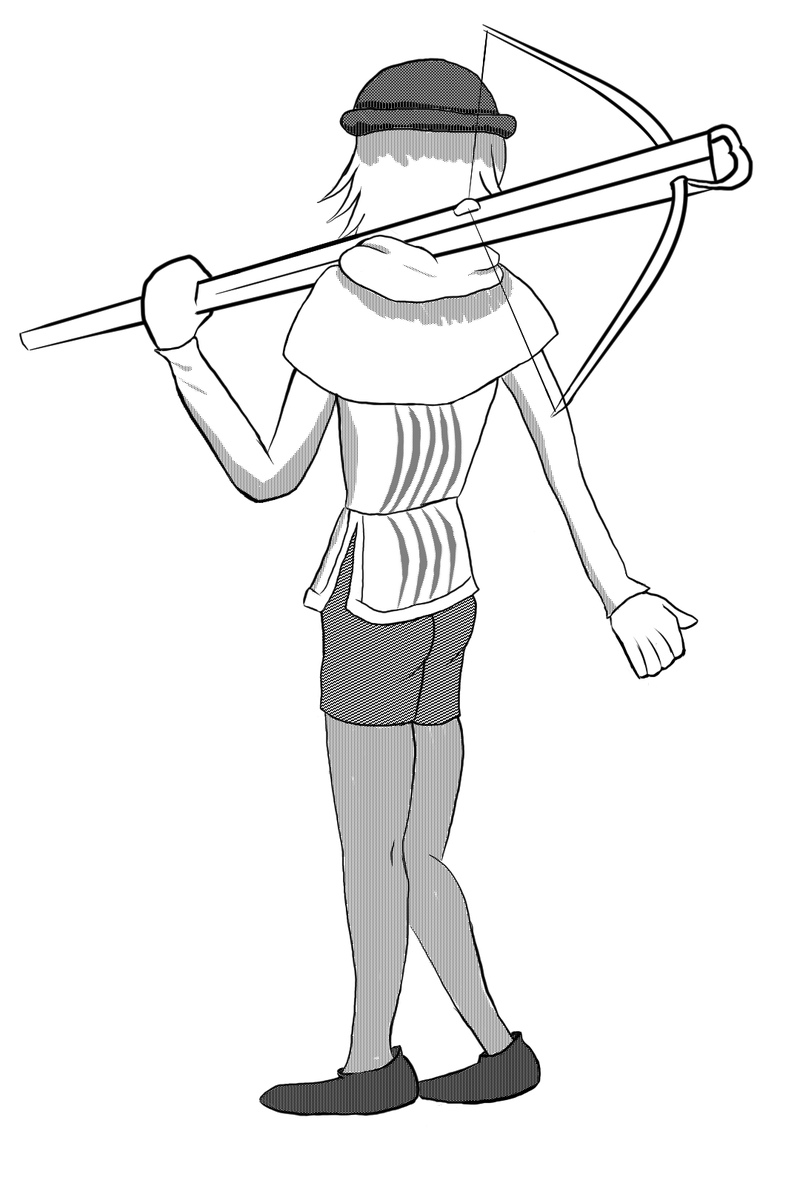 Rhosleaf's tweet image. French Crossbowman from the Battle of Crécy.