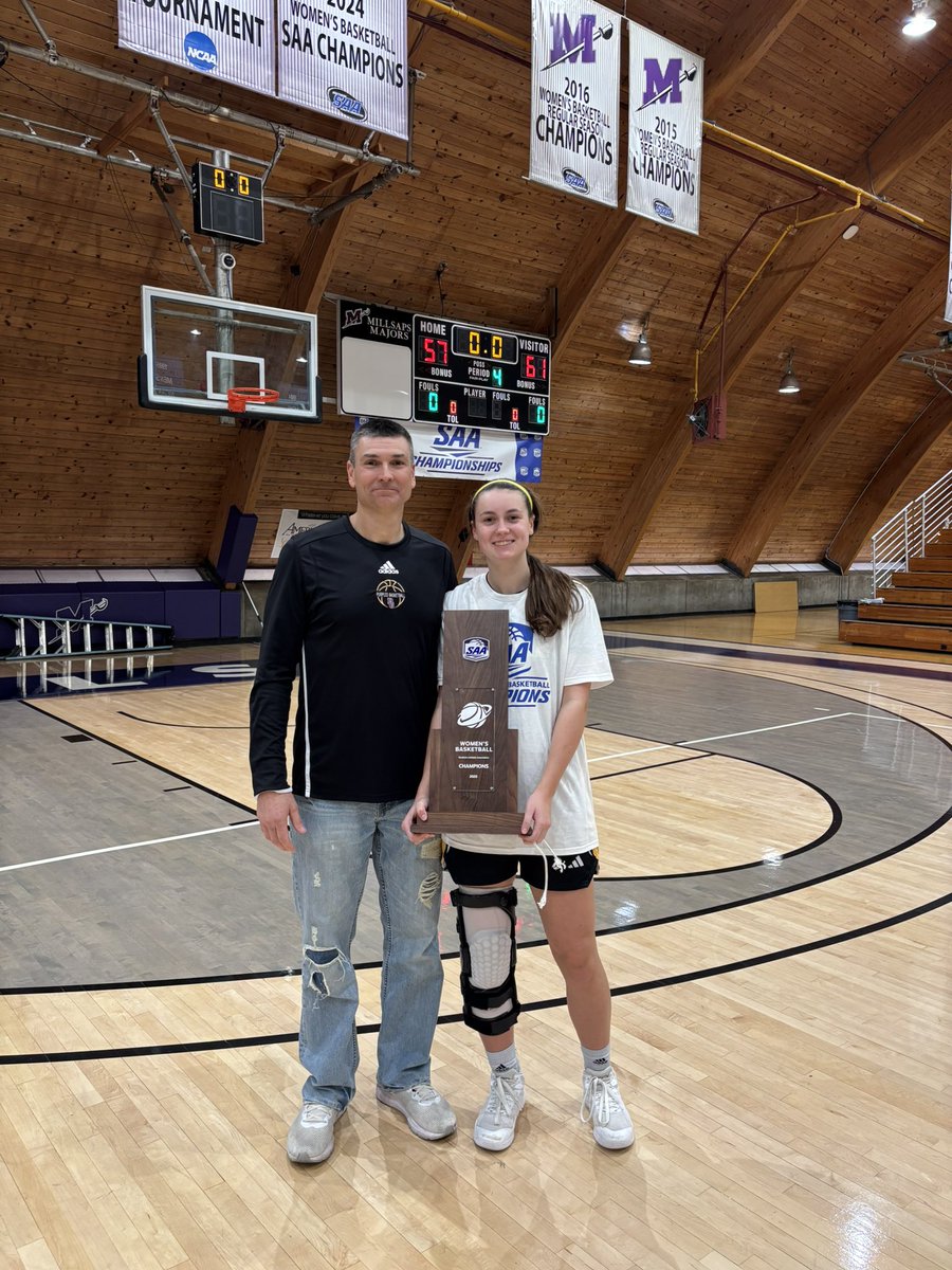 LadyPurpleHoops's tweet photo. Lady Purple Alumni continues to add to her trophy collection! Congrats to @RyCampbell_12 and her Centre teammates on their SAA Conference Championship! Good luck in the National Tournament! https://t.co/EhH0XU1jsL