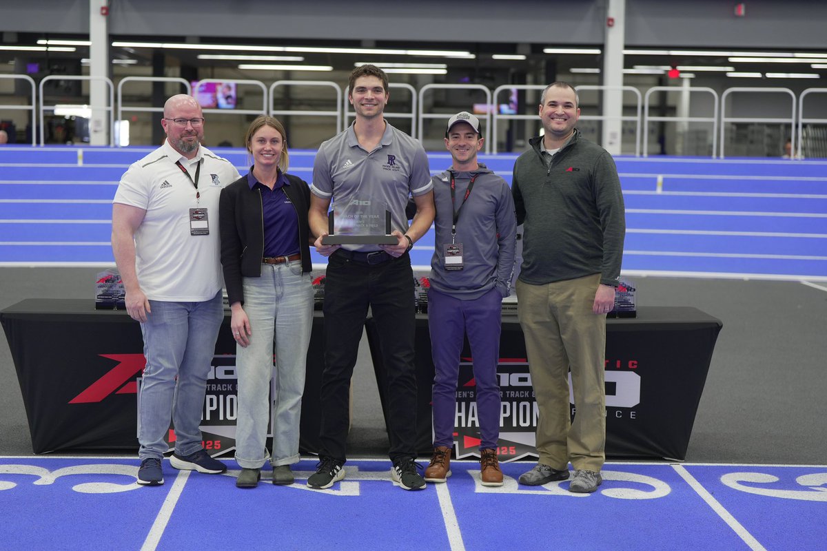the le9️⃣acy continues… 

🌟 ninth straight <a href="/atlantic10/">Atlantic 10 Conference</a> title 
🔥 fifth consecutive indoor crown
👑 5 individual champions
🏆 Matt Santy named Most Outstanding Field Performer, Trent Baltzell earns Coach of the Year 

Your CHAMPS ➡️ <a href="/RhodyMTrack/">Rhody Men's Track</a> 🐏🐏🐏