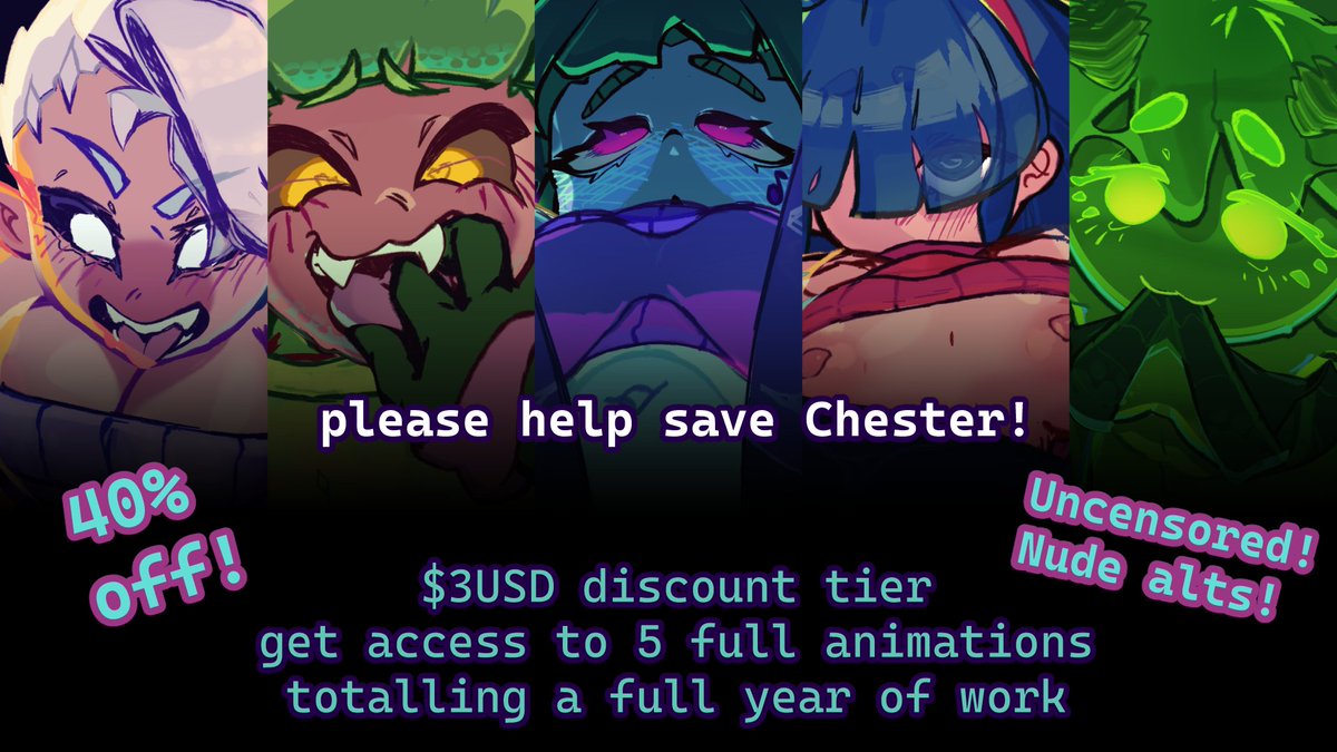 There is no money left for me to save my baby. 

I have NEVER lived above the poverty line. Not once.
I'm so thankful to all of my followers for the success of my last project. 

with that being said: Please help me save Chester. 1/3