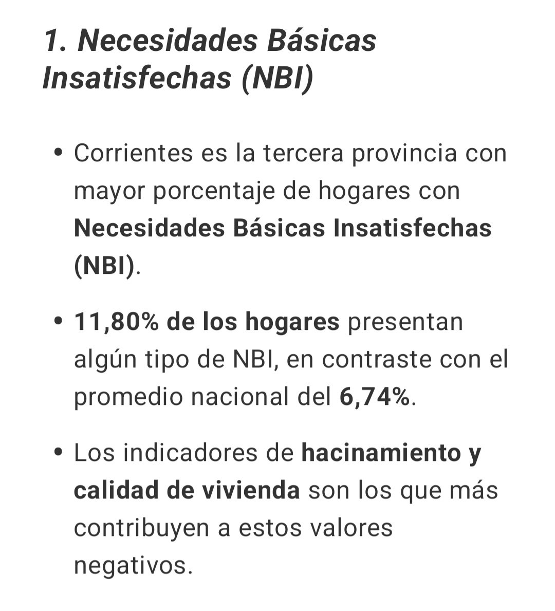 mmbarrionuevo's tweet photo. Chat gpt, dice que la provincia Suiza que describe Valdés,  no es real.

Corrientes es la 3er provincia con mayores necesidades básicas insatisfechas. https://t.co/xoDrc6nF75