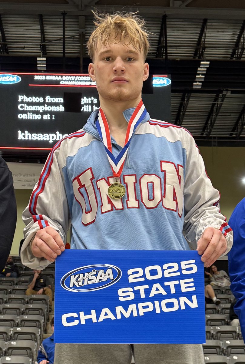 🚨🏆
BOYS’ WRESTLING – 175 WEIGHT CLASS
Fourth Wyatt Peterson (LaRue County)
Third Ben Hall (Paducah Tilghman)
Runner-up Zack McCoart (Johnson Central)
And the 2025 STATE CHAMPION LUCAS  RICKETTS (UNION COUNTY)
#khswr