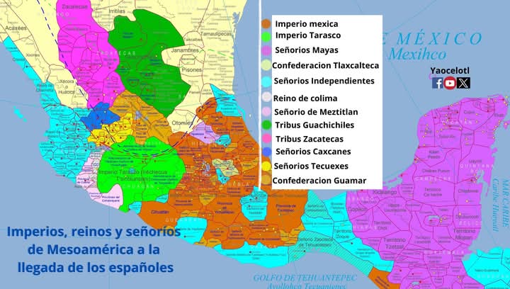 Derrotado por un gran ejército de tlaxcaltecas, cholultecas, huejotzingas, el príncipe Ixtlilxóchitl de Texcoco y su ejército, cempoaltecas, chinantecos, xochimilcos, otomíes, chalquenses y 900 españoles.
Tal vez Cuauhtémoc no representaba a todos los indígenas. Sólo tal vez.
