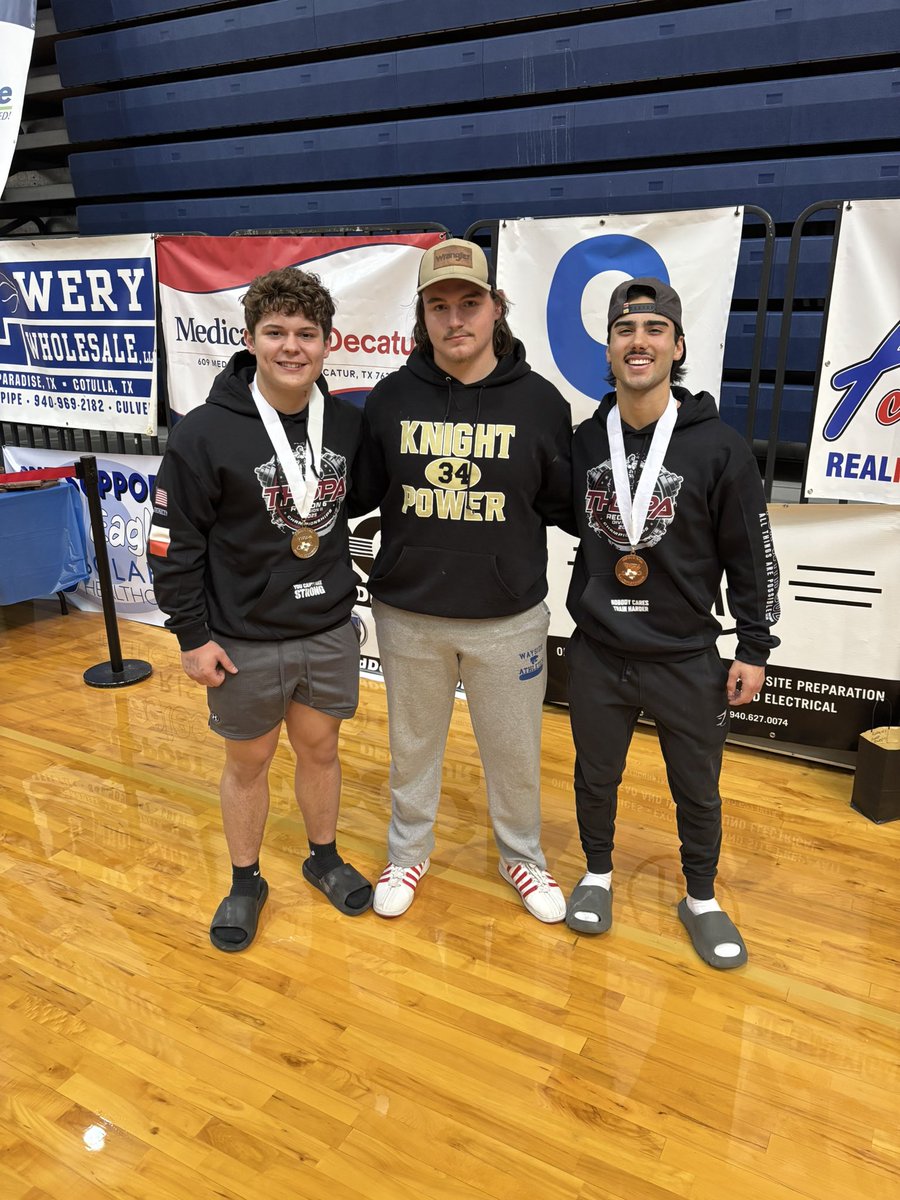STATE BOUND!! These Knights had a great showing at the Regional Meet today! Korbyn Barton and Jack Garcia will represent Eagle Mountain at the Division 2 State Meet in Abilene on March 21st. Really proud of the way Jack, Korbyn, and Luke finished the season. #ArmorUp