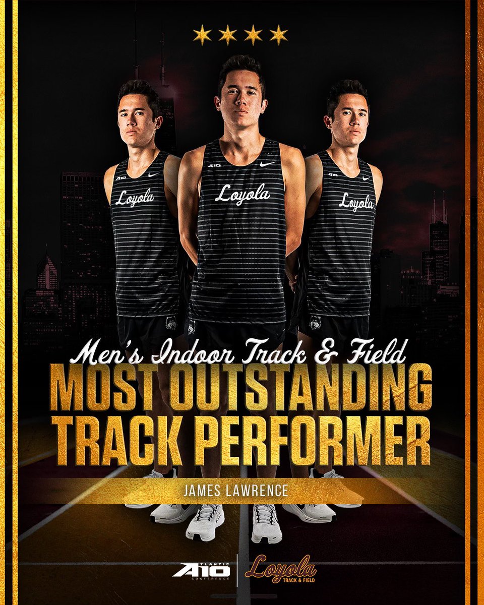 Was it even a question?! 💯

Congratulations to James Lawrence for being named the Men's Most Outstanding Track Performer at the Atlantic 10 Indoor Championships today!