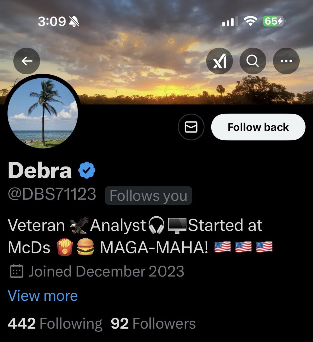 Please give <a href="/DBS71123/">Dee</a> a follow and a repost or shoutout on how our gratitude for her service.

Veteran 

Thank you for your service.  We appreciate you.

*These shoutouts are unsolicited and a show of gratitude and respect and are not a request for a follow back.    They are