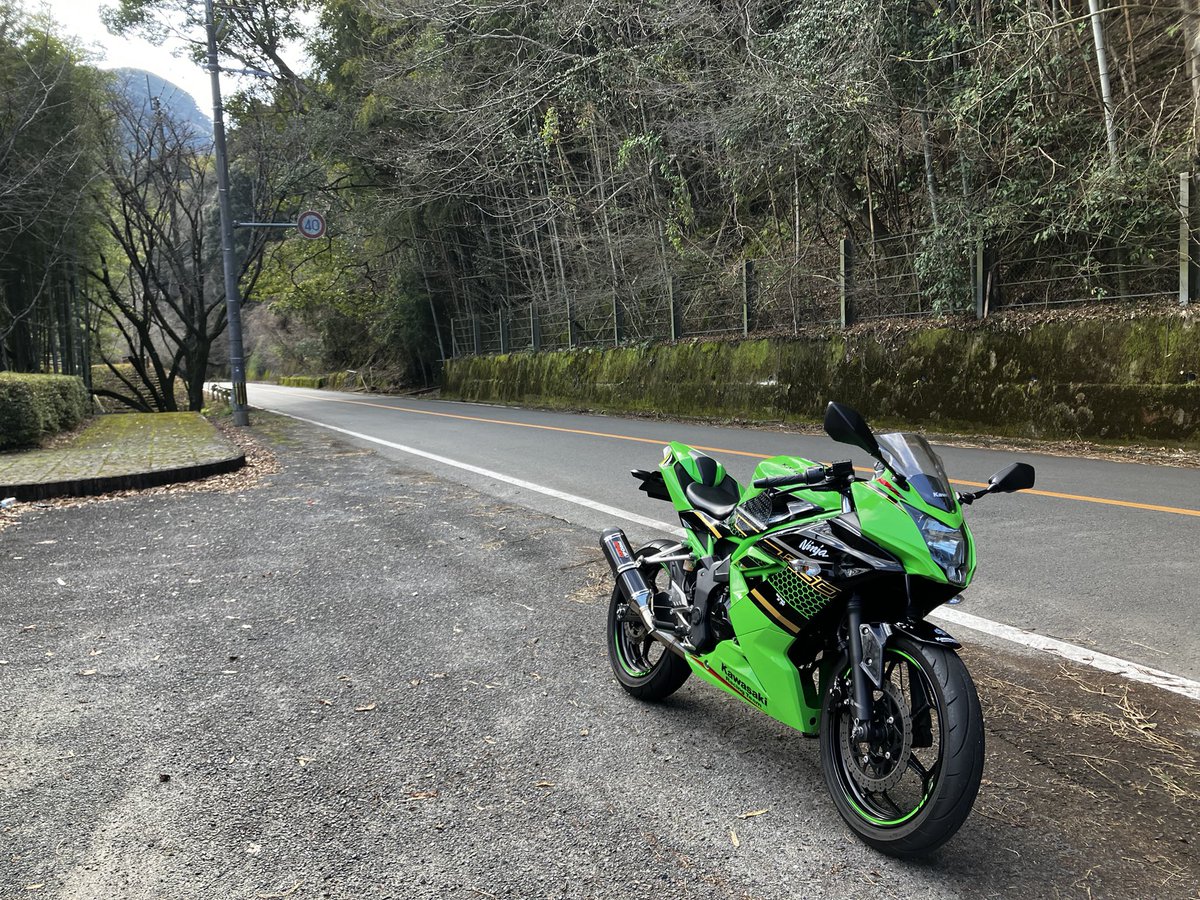 supertarrow's tweet image. #これを見た人は愛車の車重を言う
カタログ値 149kg
フェンダーレスkit、フルエキ、ガレージFORMULAさんのマフラーステー装着に伴うタンデムステップ撤去でさらにスーパーレッジェーラになってるハズ(4〜5kg？)
昔の基準、乾燥重量だとどれくらいやろか？
#Ninja250SL
#ニンジャ250SL
#ZX25SL