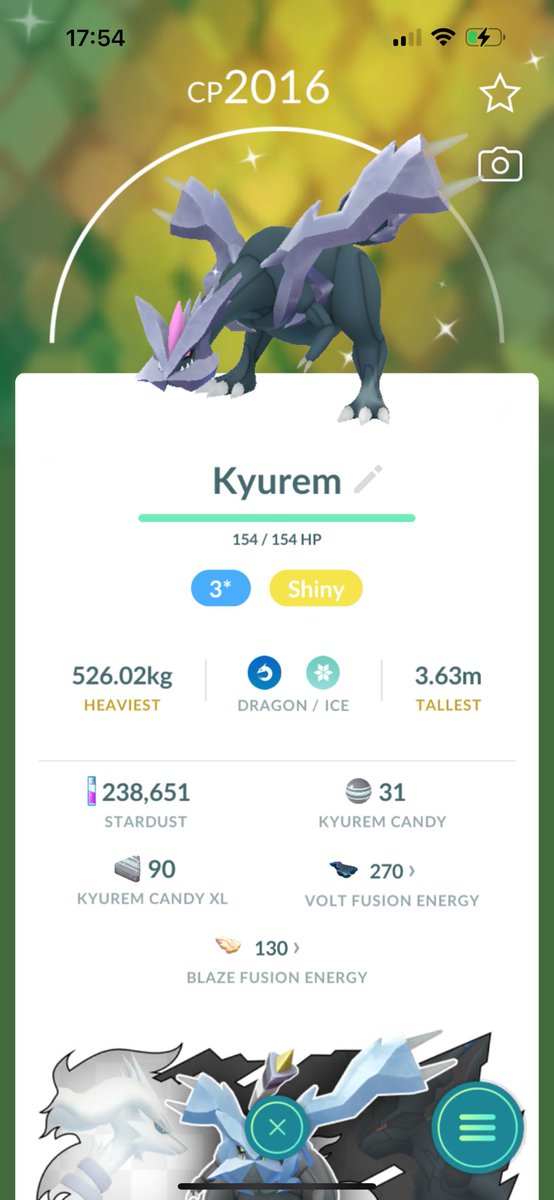 Bluefireninja9's tweet photo. Shinies I caught today. #pokemon #PokemonGOTour #unova #kyurem https://t.co/xngKULDvhu