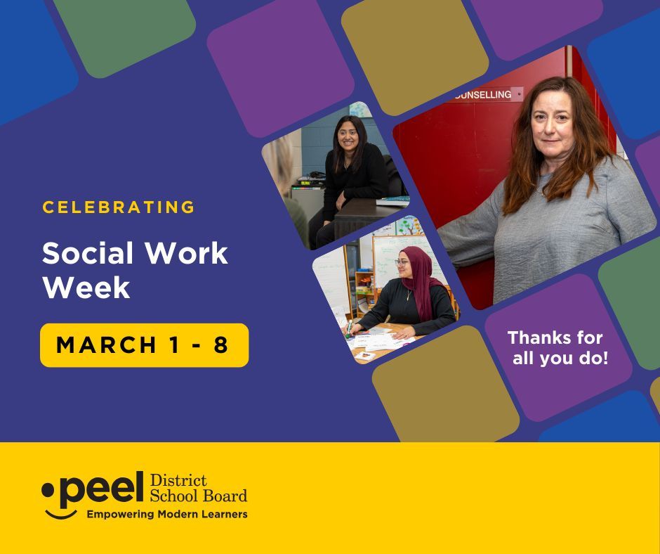 Social Work Week is March 1-8. Let’s take the opportunity to thank our social workers for their commitment to support us whenever and wherever we need them.