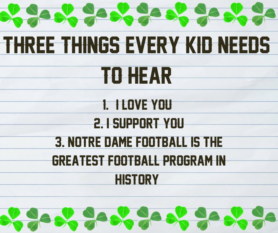 #GoIrish ☘️ ✍️