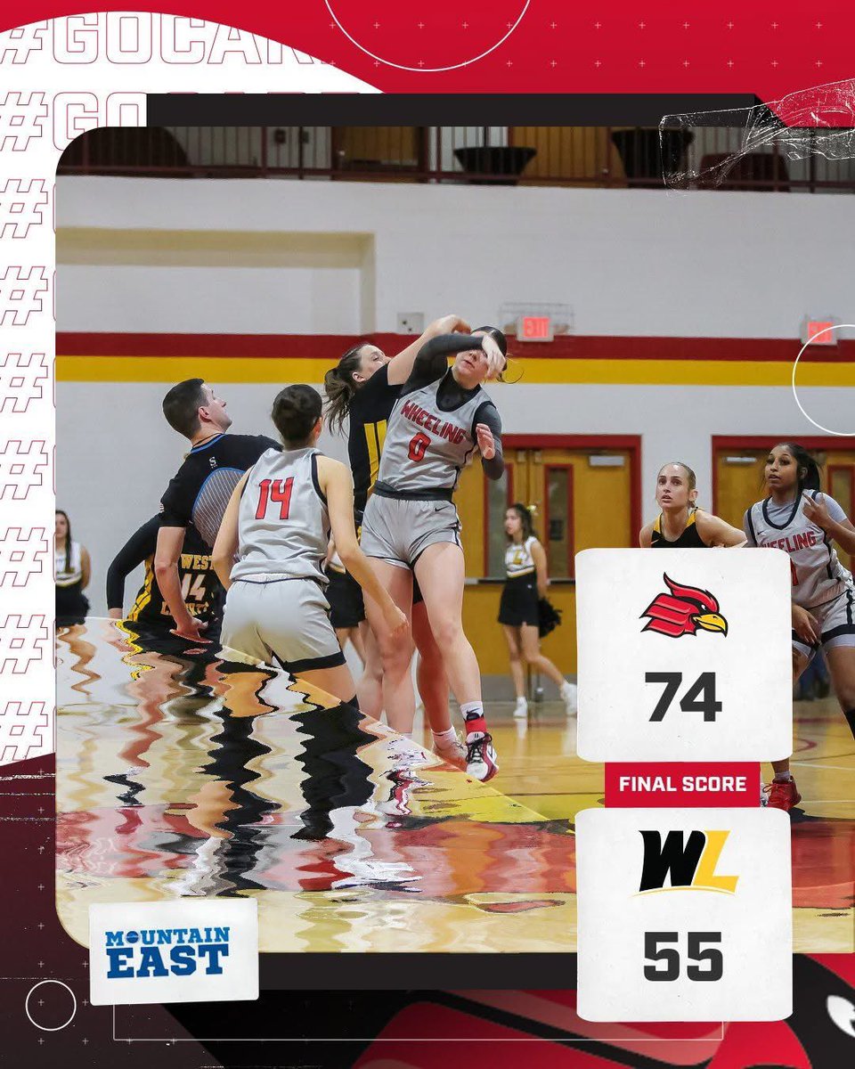 “The Battle for Wheeling” goes to us as we  take down the Hilltoppers 74-55. Rachel Wilson and Bry Henderson led the way with 20pts and 17pts respectively. Kristel Rattasepp had 11pts 7rbs and Kaylee Marvin contributed 10pts 9rbs, as we clinch the #3 seed #GoCards #StickTogether