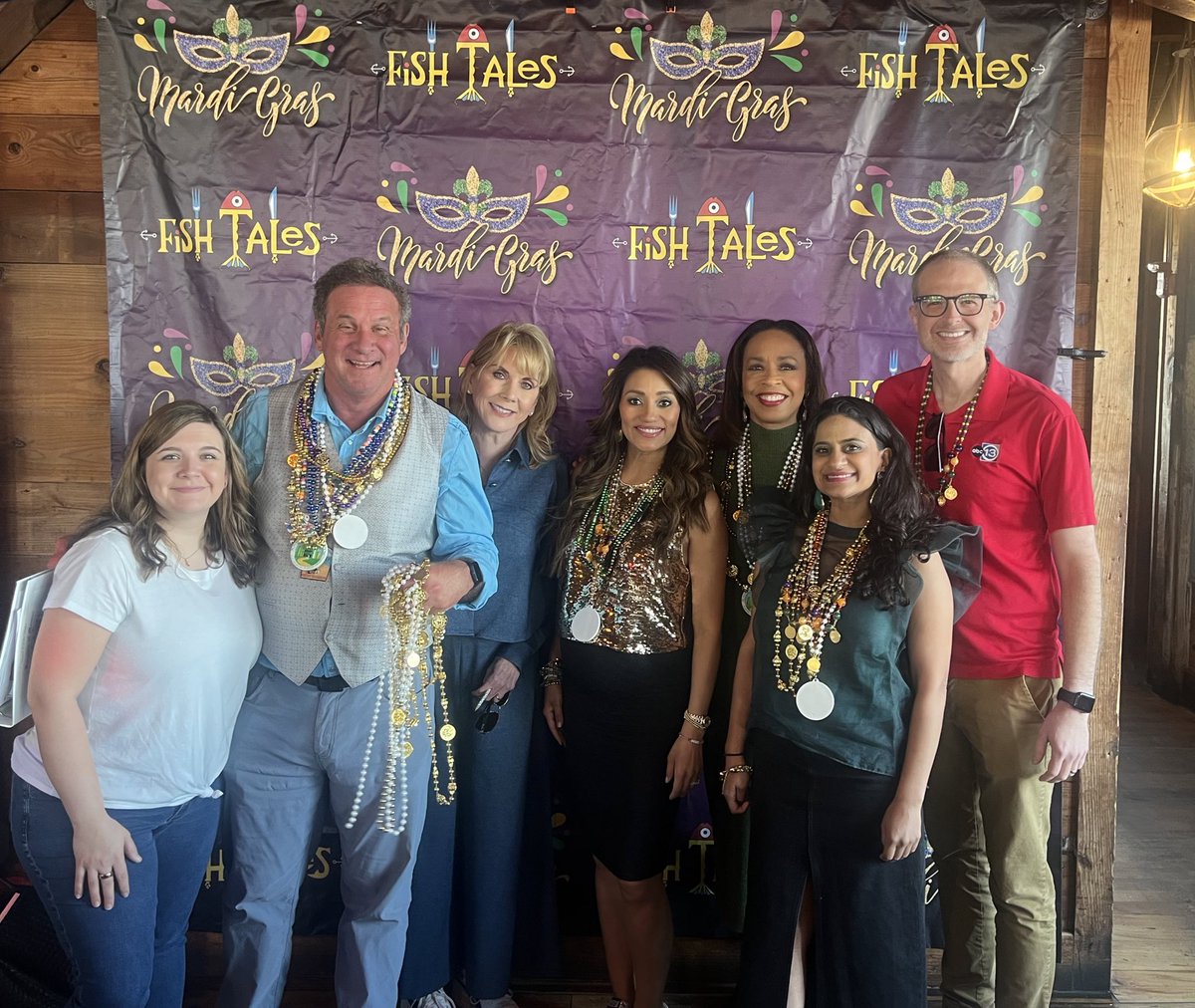 Rita Garcia (@ritaabc13) on Twitter photo Let the good times roll! 💜💛💚 Just some of the <a href="/abc13houston/">ABC13 Houston</a> crew ready to let the good times roll from #Galveston! ✨ <a href="/GinaGaston13/">Gina Gaston</a> <a href="/PoojaOnTV/">Pooja Lodhia</a> <a href="/BobABC13/">Bob Slovak</a> #MardiGras Let the good times roll! 💜💛💚 Just some of the <a href="/abc13houston/">ABC13 Houston</a> crew ready to let the good times roll from #Galveston! ✨ <a href="/GinaGaston13/">Gina Gaston</a> <a href="/PoojaOnTV/">Pooja Lodhia</a> <a href="/BobABC13/">Bob Slovak</a> #MardiGras