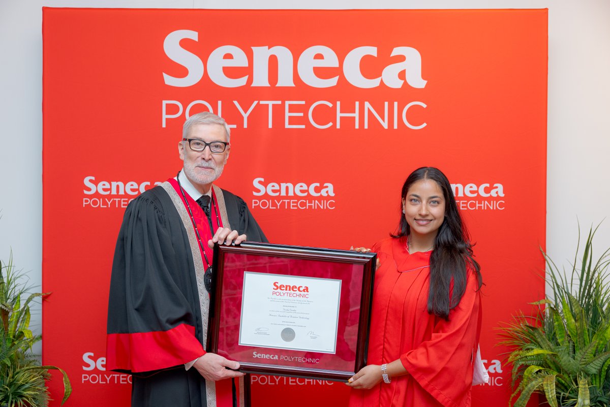 SenecaBusiness's tweet image. From our School of Aviation:
Congratulations to #SenecaBusiness December 2024 Winter Convocation Valedictorian #TrishaVirdee:
We are #SenecaProud of you Trisha! 👏🎓✈️
#SenecaGrad
#ChallengeCompleted
#ThisIsSenecaPolytechnic