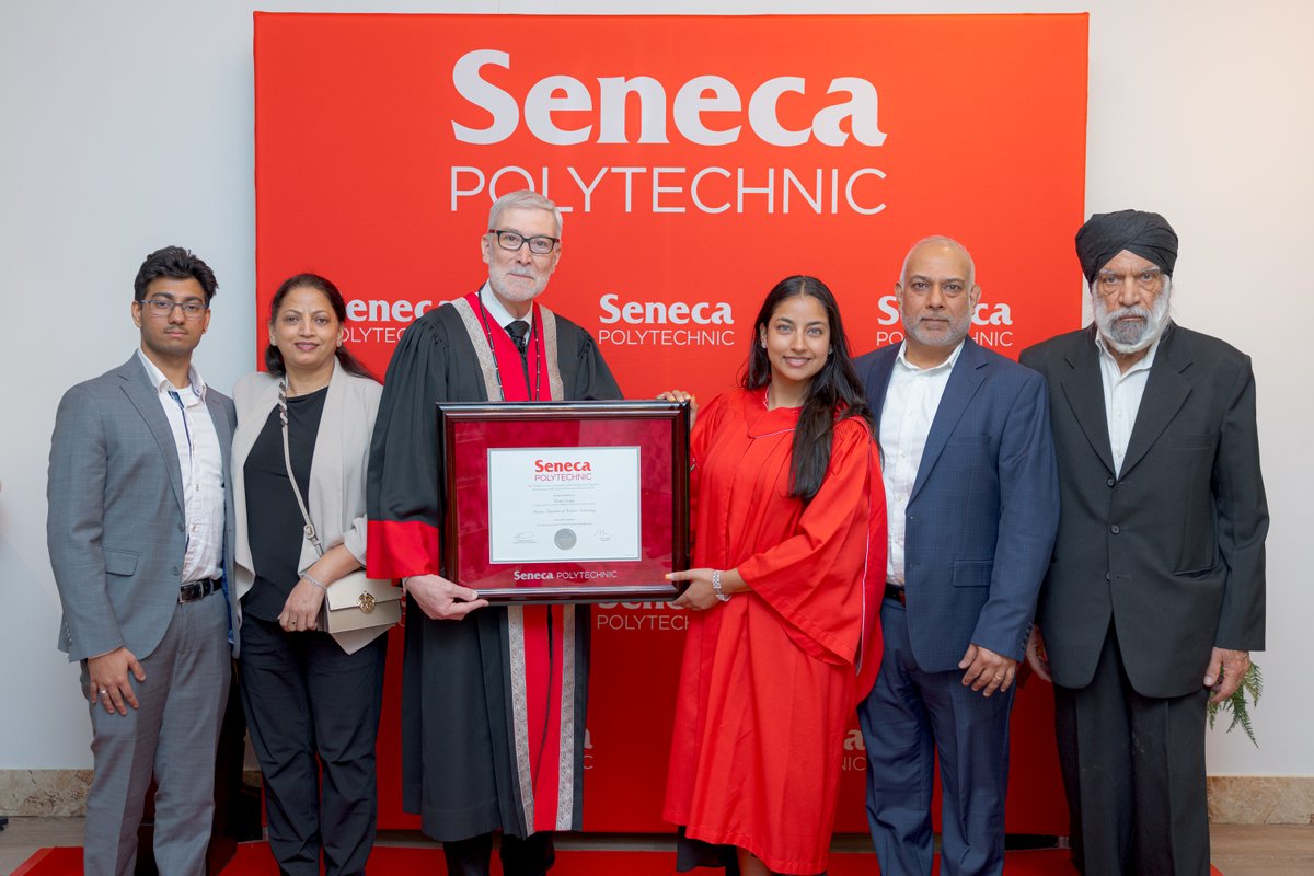SenecaBusiness's tweet image. From our School of Aviation:
Congratulations to #SenecaBusiness December 2024 Winter Convocation Valedictorian #TrishaVirdee:
We are #SenecaProud of you Trisha! 👏🎓✈️
#SenecaGrad
#ChallengeCompleted
#ThisIsSenecaPolytechnic