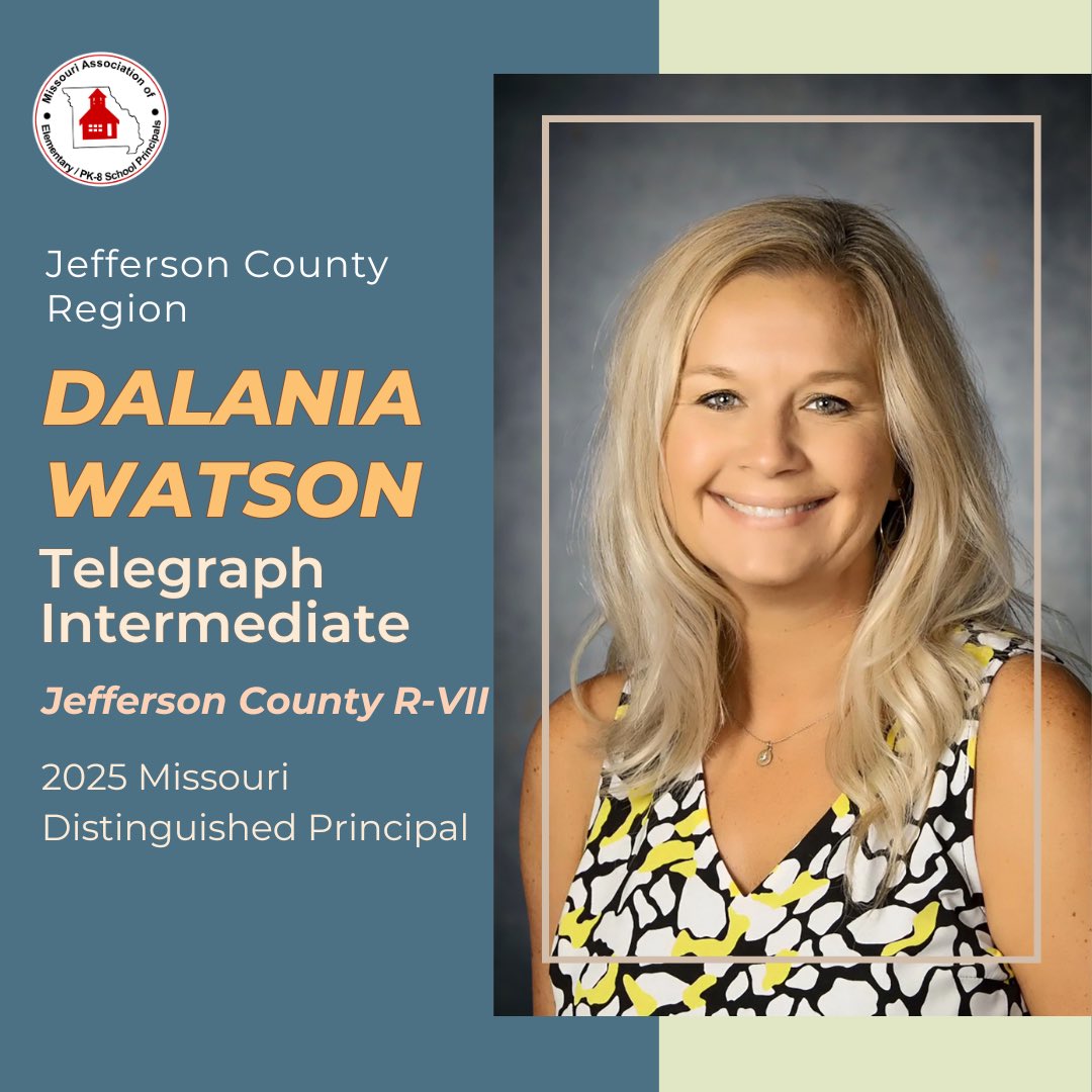 Doing school better - with focus on people - is what elevates Dalania Watson!
Fantastic leader!
#WeLeadMO #Belong