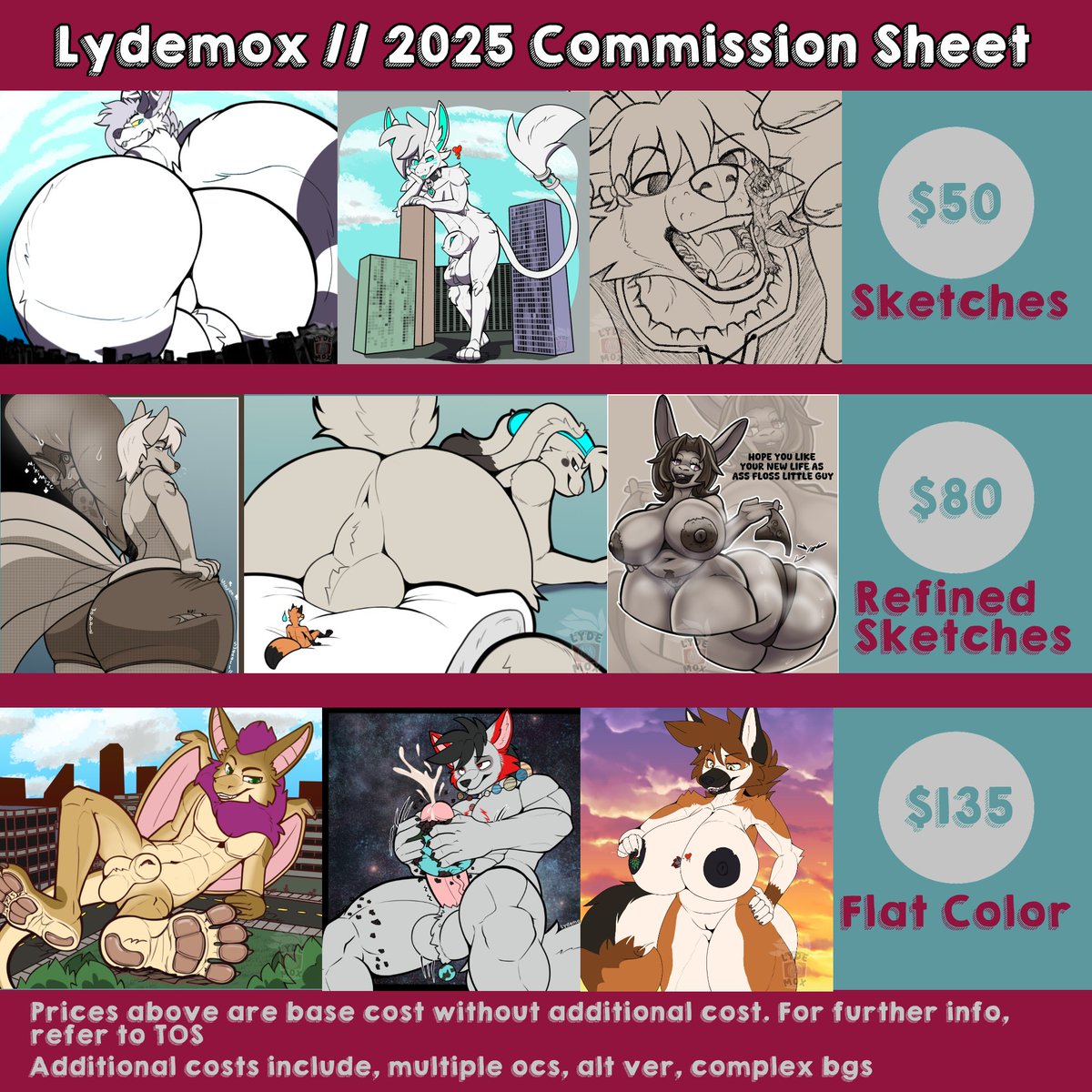 ✨Commissions are open!✨  

10 slots will be available, first come first serve! Sketches to Flats are being offered.  

Details, tos, and examples below, any questions don't be afraid in reaching out!  

Reposts always appreciated

Form: docs.google.com/forms/d/e/1FAI…