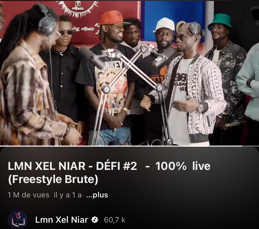 1Million de vues sur Youtube Merci la famille 🙏❤️