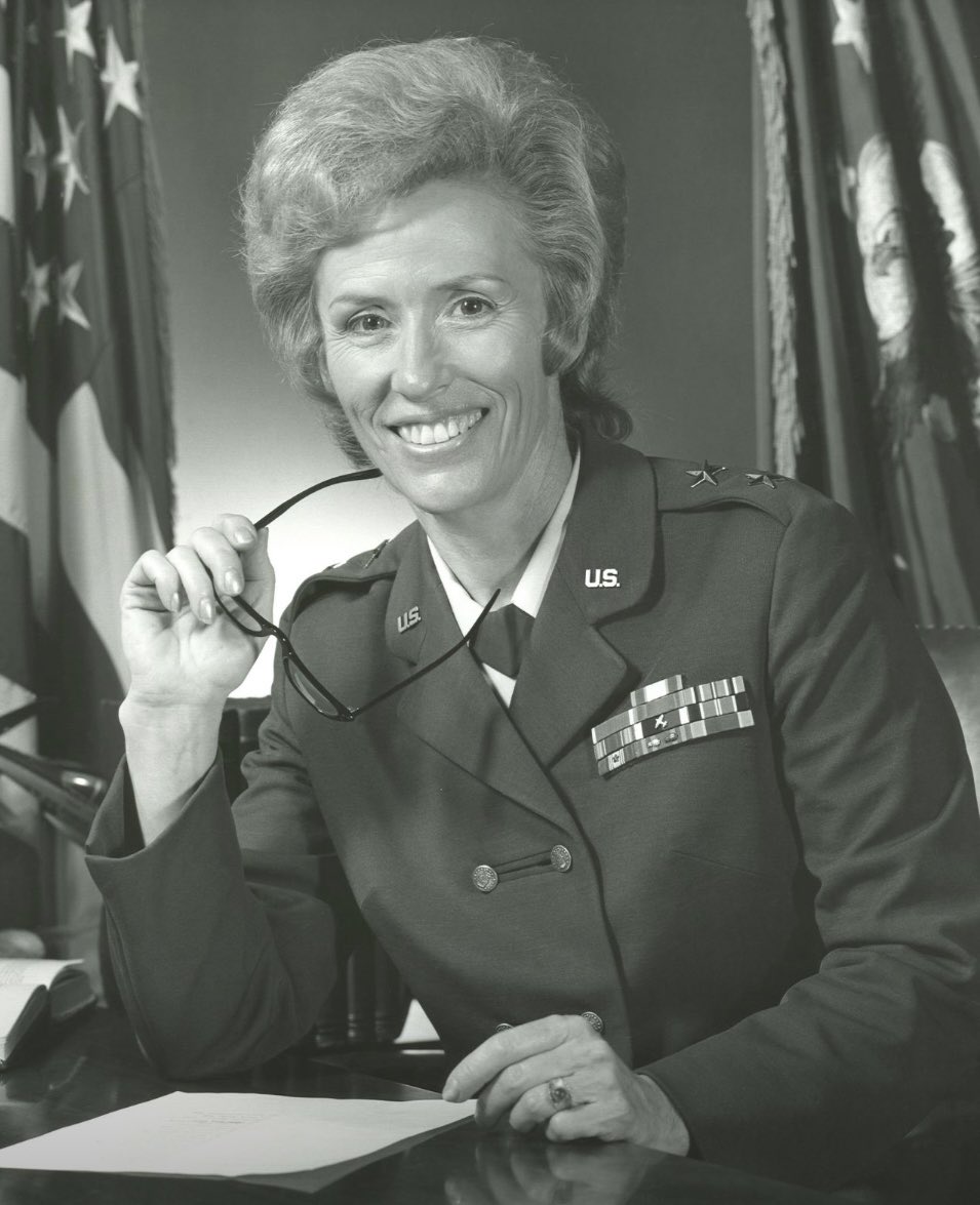 Since DoD is no longer celebrating Women’s History Month, us retired folks will do it for them.

Jeanne Holm was the USAF’s first female Brig Gen. She advocated strongly for opening more roles to women, including pilots &amp; combat. She lived long enough to see women fly in combat.