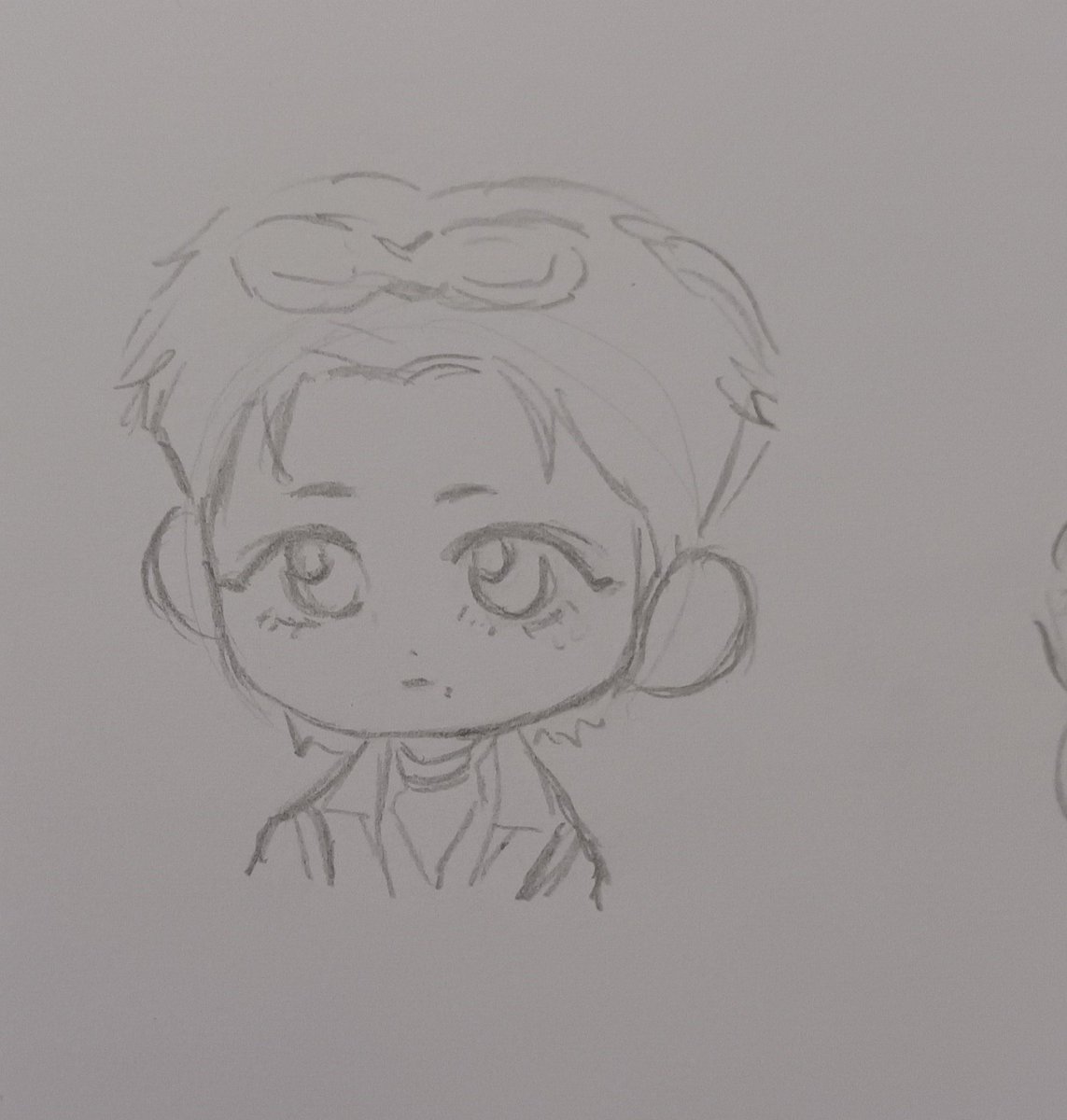 some drawings of little zhan milan 🥺♥️