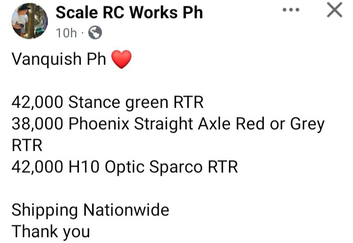 zal_rc's tweet photo. ⚠️🔥Brand Spanking-New from one of our favorite RC shop in the Philippines 👉 SCALE RC WORKS PH👍💪❤️ 

CTTO Scale RC Works Ph https://t.co/CMk5wrkWRe