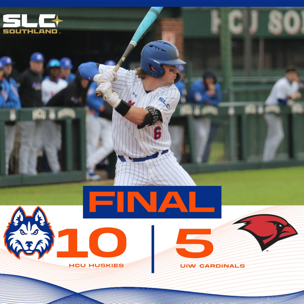 HCU Athletics (@hcuathletics) on Twitter photo Huskies win! <a href="/HCUHuskiesBSB/">HCU Baseball</a> secures the series win, taking game 2 at UIW with a 10-5 victory!
#DawgsUp Huskies win! <a href="/HCUHuskiesBSB/">HCU Baseball</a> secures the series win, taking game 2 at UIW with a 10-5 victory!
#DawgsUp