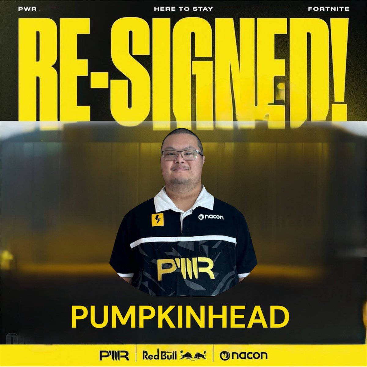 Welcome To Pumpkinhead 

Re-Signed To Team PWR