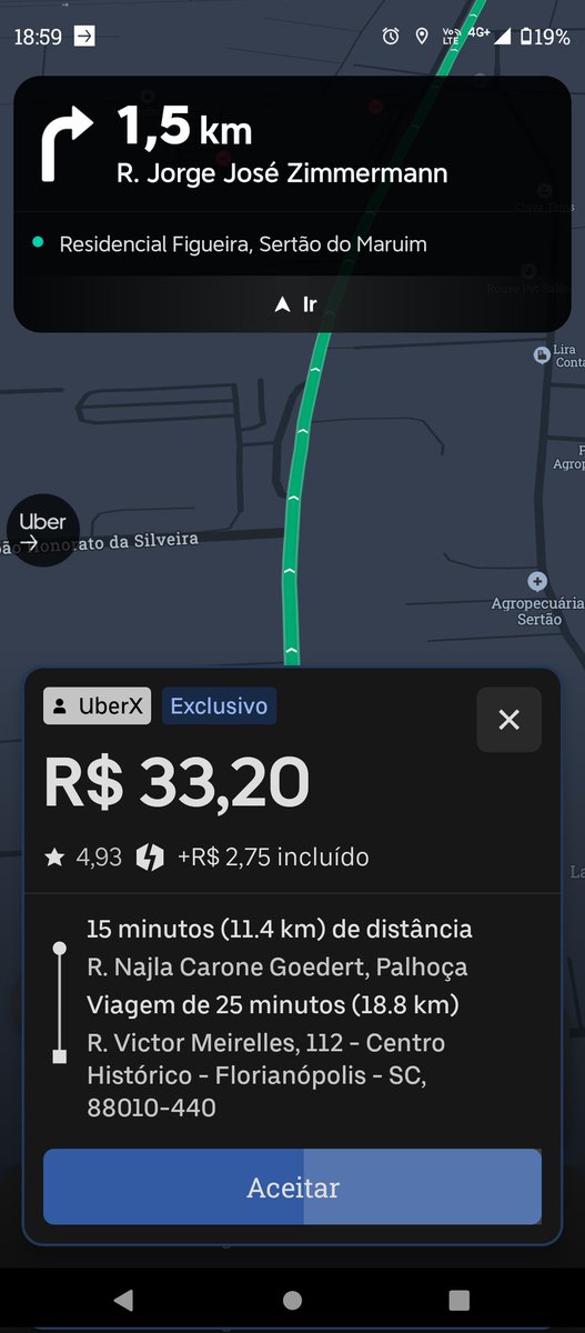 Alison_Floripa's tweet photo. @Uber_Brasil @Uber_Support  Só me explica onde que a plataforma tá pagando 1,2x  nesse carnaval. Onde que está os 20% a mais para o motorista? https://t.co/pRiDZUFNNz