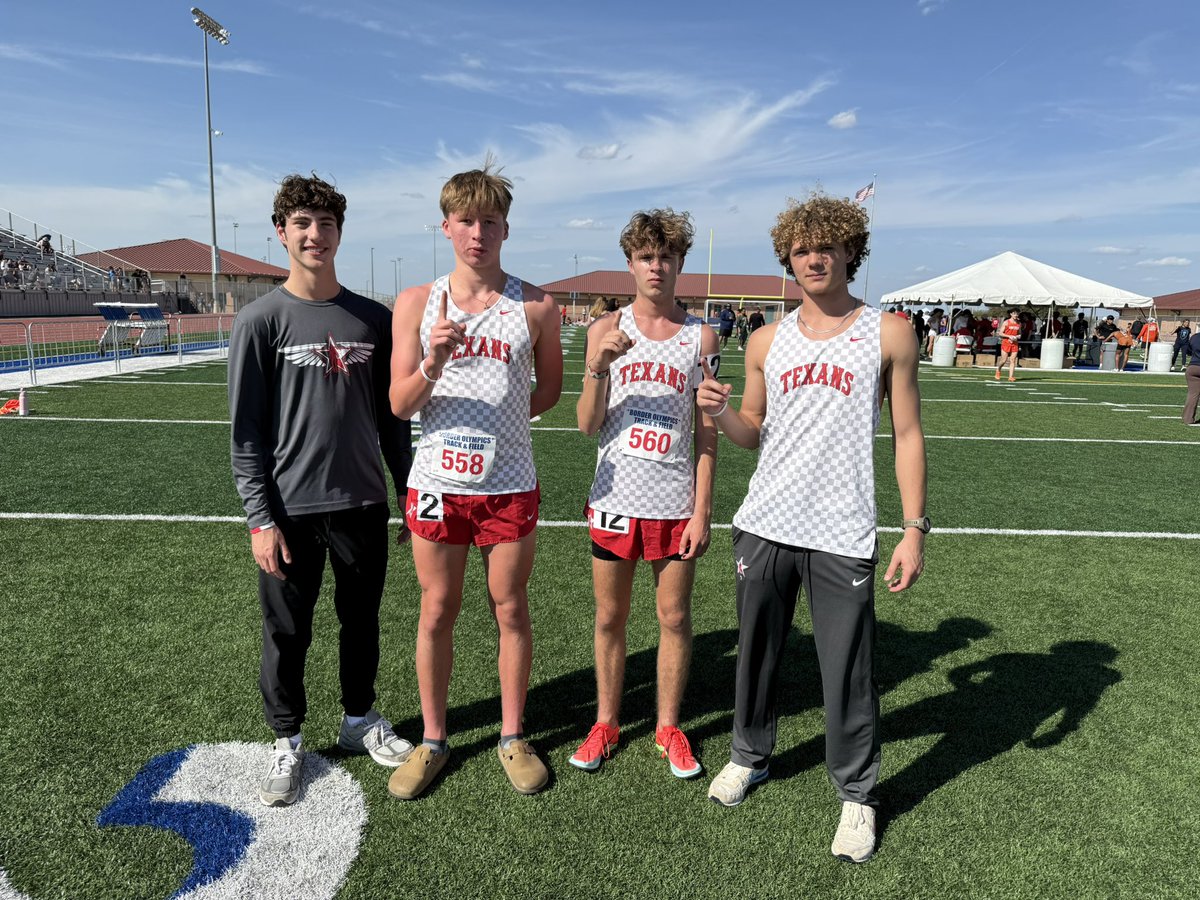 CoachJBrazil's tweet image. Extremely proud of these guys for how they went out and competed at the border Olympics this weekend. We now have a new 3200m school record holder , 1600m record holder and an 800m duo that’s ready to battle with some of the best. So excited to see what yes to come for the future…