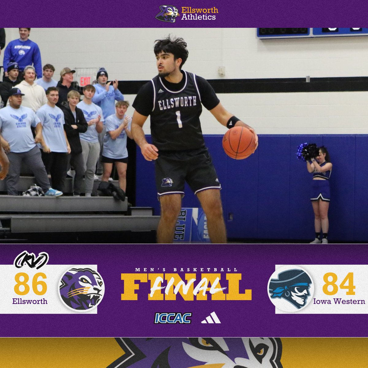 AthleticsECC's tweet image. 𝐑𝐀𝐕 𝐂𝐀𝐋𝐋𝐒 𝐆𝐀𝐌𝐄🏀

Minutes after Willie Patterson forced overtime, Rav Randhawa pulls up and hits the game-winning shot to knock off Iowa Western on the road. The Panthers (20-11) advance to Wednesday&apos;s ICCAC/Region XI semifinal at Kirkwood.

#NJCAAmbb