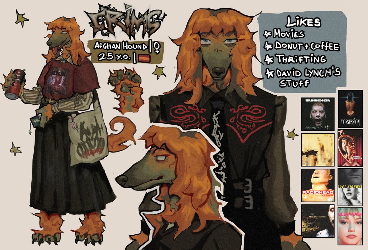 hey I'm alive! I'm just super busy with an important portfolio project, anyway here is my new meet the artist but furry just to try something new 🧡