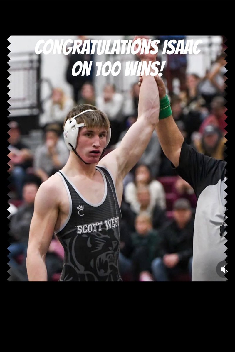 Isaac Williams earned his 100th win today at the STATE tournament!