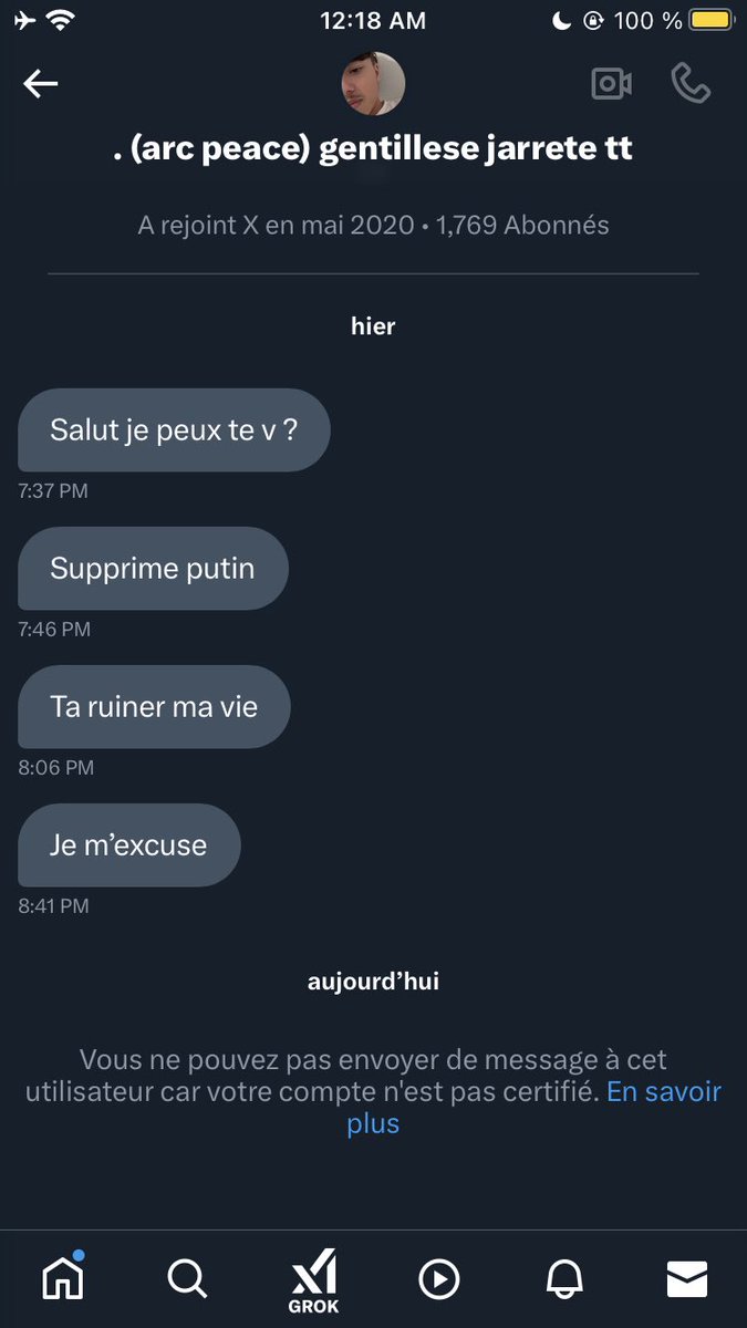 kskjfousla's tweet photo. Pas besoin de changer ton @ ni même de me bloquer t’sais @PeaceJarrete j’peux tjrs te retrouver et te faire bouffer tes couilles 😚 https://t.co/H6mFrub6Tq