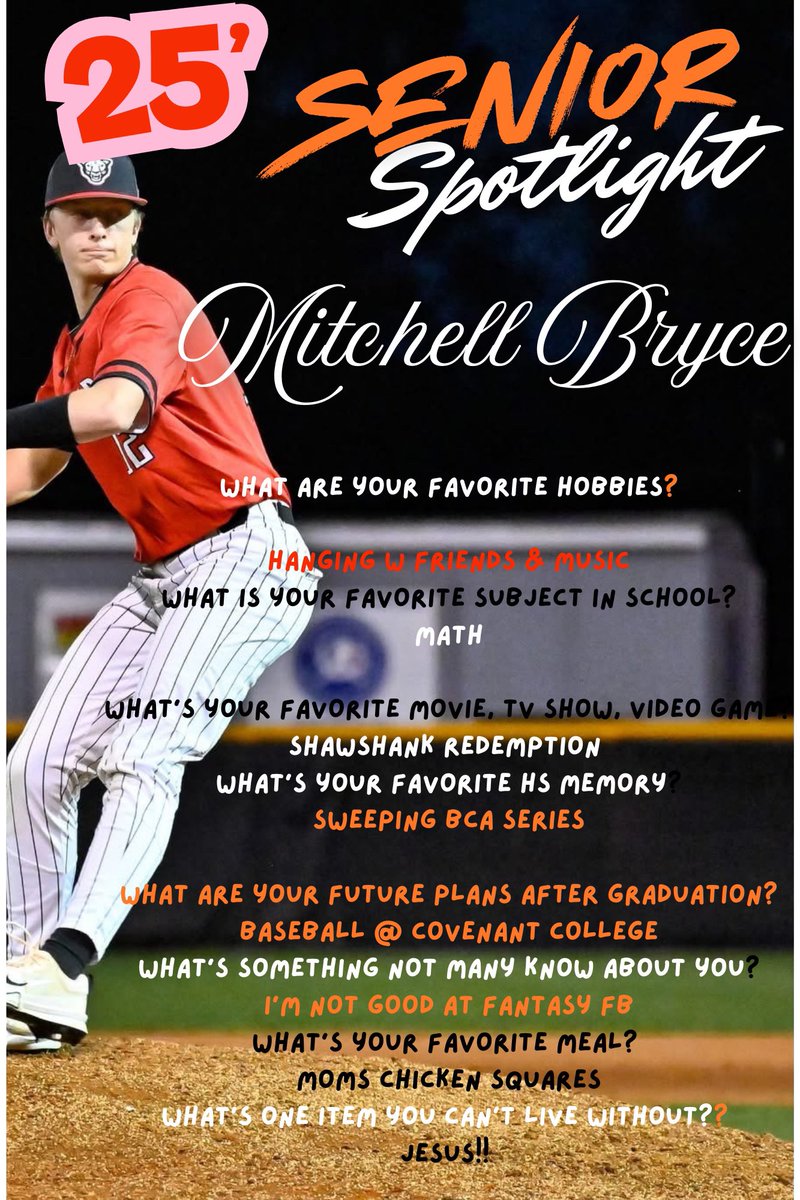 jaxcobaseball's tweet photo. 2025 Senior Spotlight @MitchellBryce82 https://t.co/YBgTTy2adu