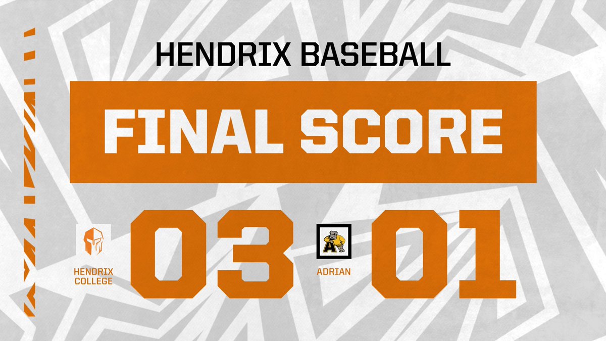 HENDRIX DEFEATS #18 ADRIAN IN OUR SECOND TOP 25 WIN THIS WEEK! Dylan Kalmus was tremendous again, along with great bullpen, great defense and timely hitting #RollDrix