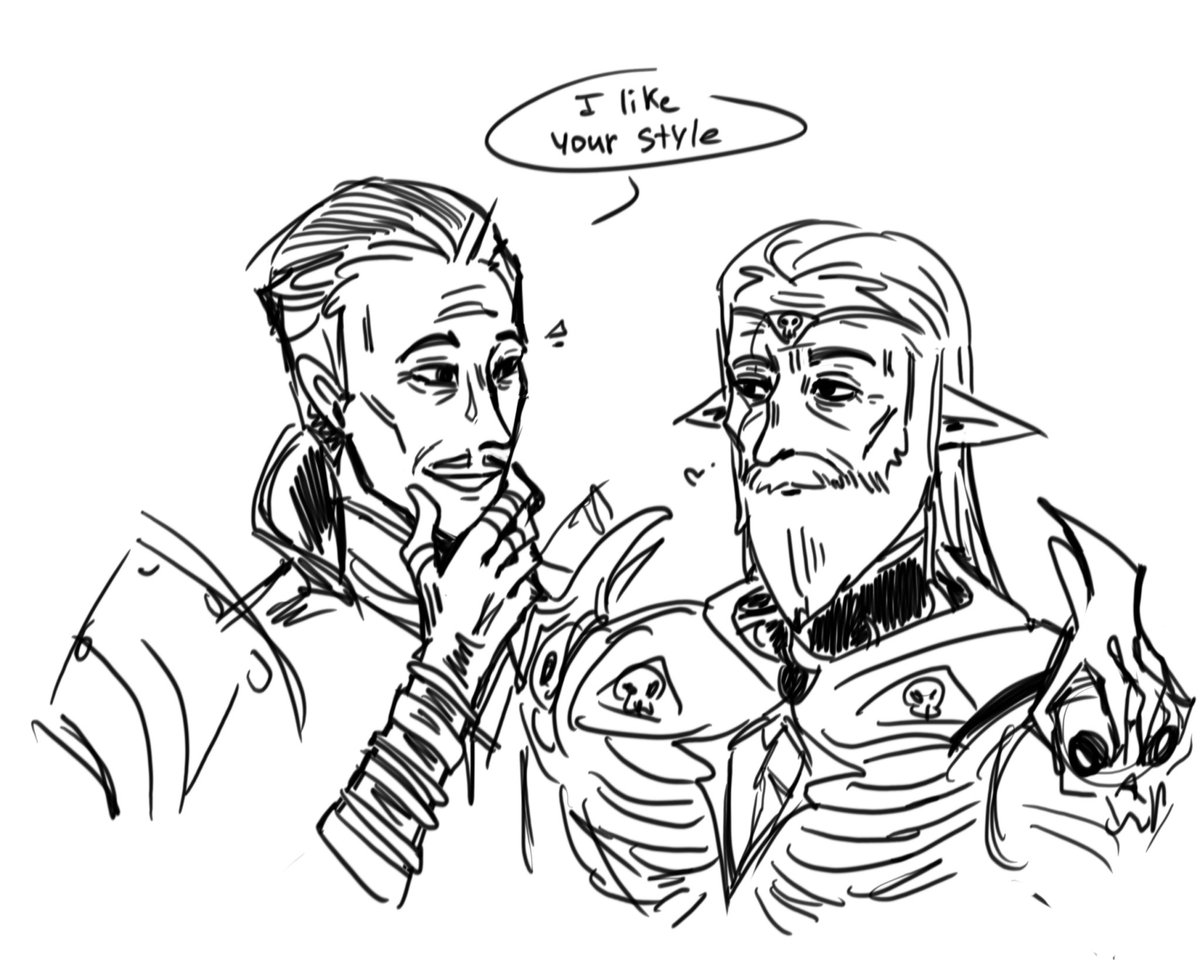 hplss72's tweet photo. Old necromancers do be loving their armour skeleton-themed
#bg3 #dav #EmmrichVolkarin #KethericThorm https://t.co/BNlB31VNvj