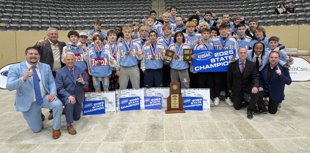 Congrats to our BOYS’ WRESTLING STATE CHAMPION TEAM, UNION COUNTY #khswr