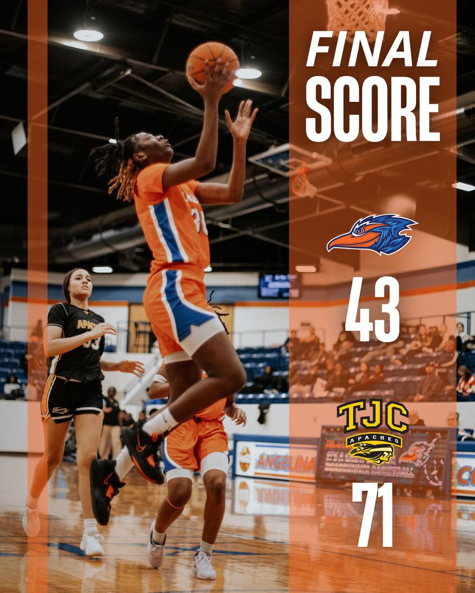 FINAL SCORE

The Lady Runners lost to TJC

Next up: The Lady Runners will play Panola at home this Wednesday!