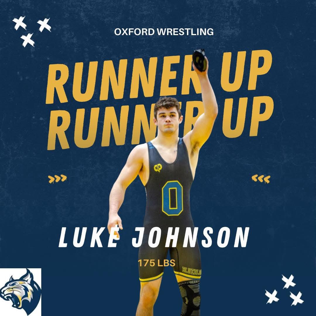 Oxford Wrestling (@oxfrdwrstlng) on Twitter photo Day Two @ Ford Field
#1 Captain Luke Johnson Rematch v
#2 Michael Baldwin @ Saginaw United
Baldwin wins the Ultimate Tie Breaker
Luke places Second !
Amazing Career and a #BornLeader
Best of luck in the next Chapter !
❤️💙💛💪❤️
MHSAA STATE
<a href="/athletic_oxford/">Oxford Athletics</a>
<a href="/oxford_hs/">Oxford High School</a> Day Two @ Ford Field
#1 Captain Luke Johnson Rematch v
#2 Michael Baldwin @ Saginaw United
Baldwin wins the Ultimate Tie Breaker
Luke places Second !
Amazing Career and a #BornLeader
Best of luck in the next Chapter !
❤️💙💛💪❤️
MHSAA STATE
<a href="/athletic_oxford/">Oxford Athletics</a>
<a href="/oxford_hs/">Oxford High School</a>
